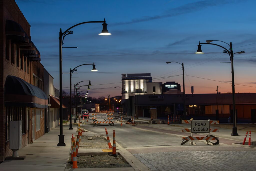 W Walnut & Ashe Street
